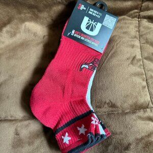 NBA Kid's Chicago Bulls 3 Pair Quarter Cut Socks